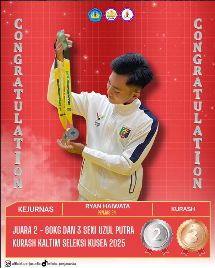 Foto prestasi Kejurnas kurash kaltim seleksi kusea 2025